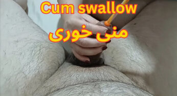 İranlı yengem gizlice el işine sardı üstüne boşaltıp yutturdu